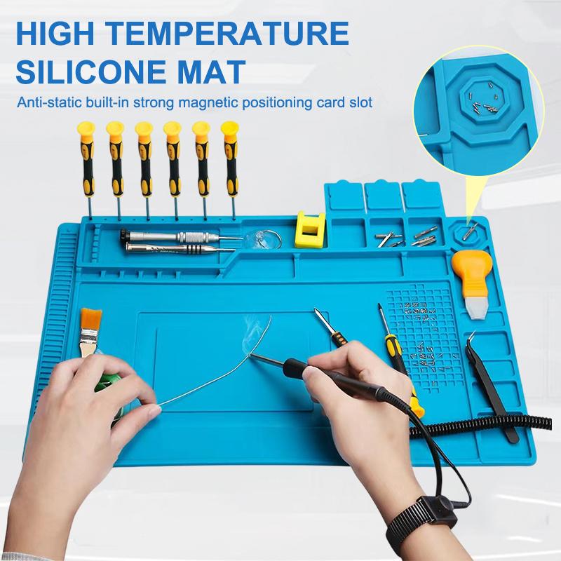 Phone Repair Kit - Anti-Statik Silikon Isıya Dayanıklı Masa Örtüsü