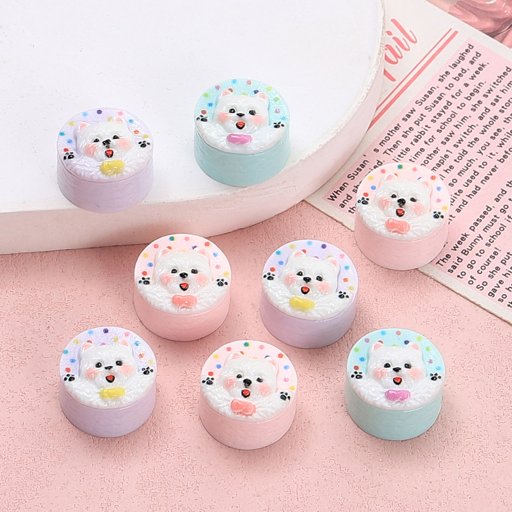 Phone Accessories Beads - 10 adet Yaratıcı çok renkli köpek