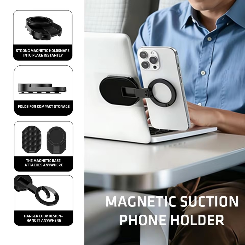 Phone Accessories Magnetic - MA39 Manyetik Katlanabilir Telefon Standı Evrensel