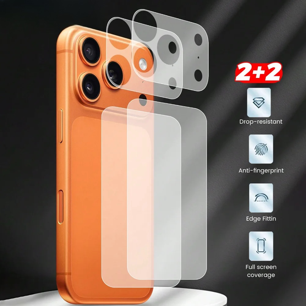 Phone Accessories Design - 1-5'li Set Mat Taban Lens Filmi