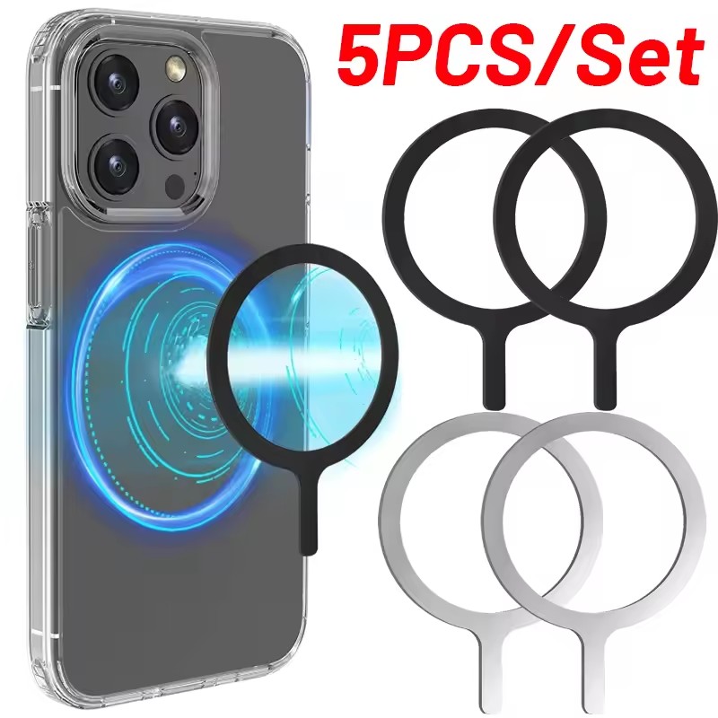Phone Accessories Magnetic - 5-1 adet Magsafe Kablosuz Şarj İçin