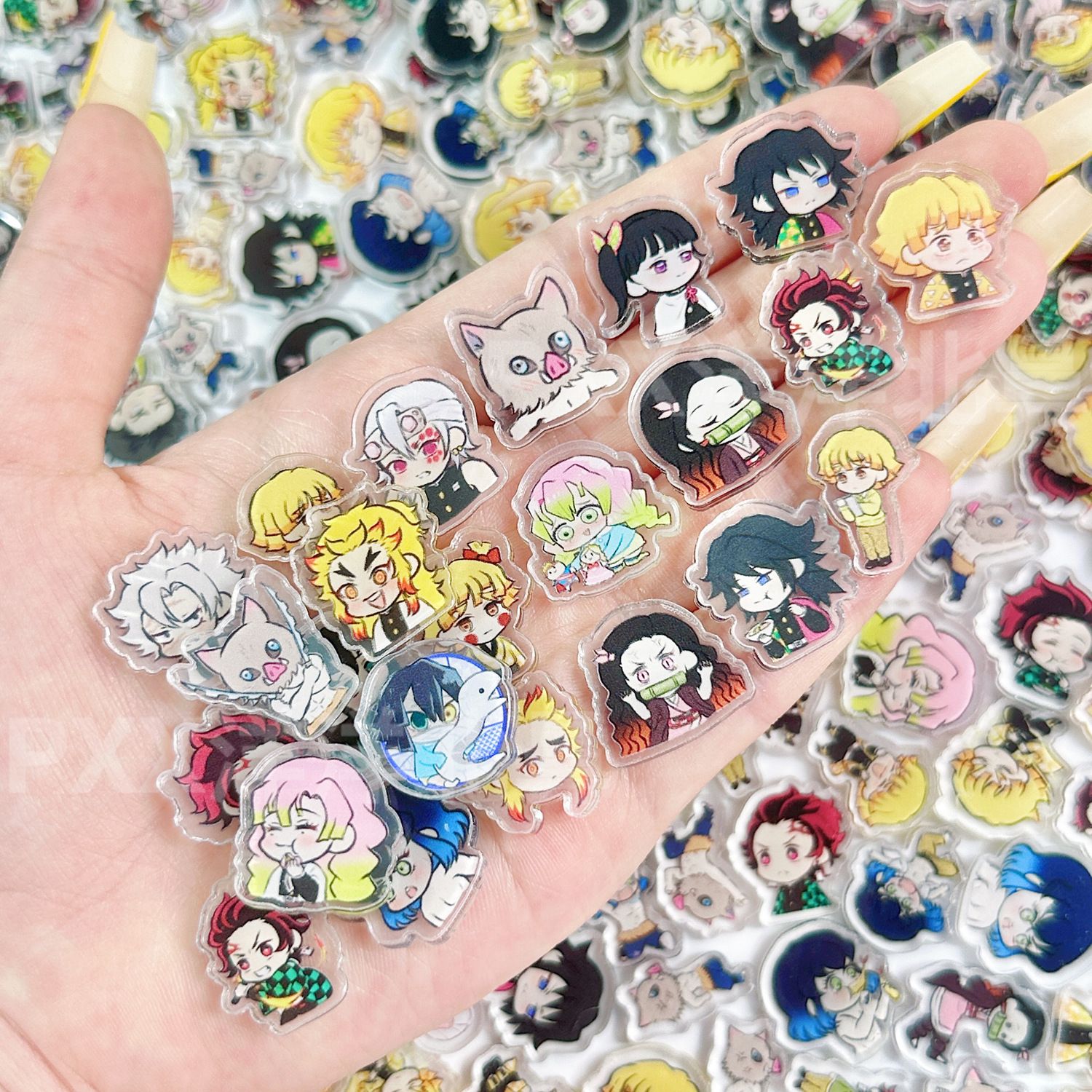 50/100 Adet 1/2cm Mini Demon S - Phone Accessories Demon Slayer incelemesi ve fiyatı