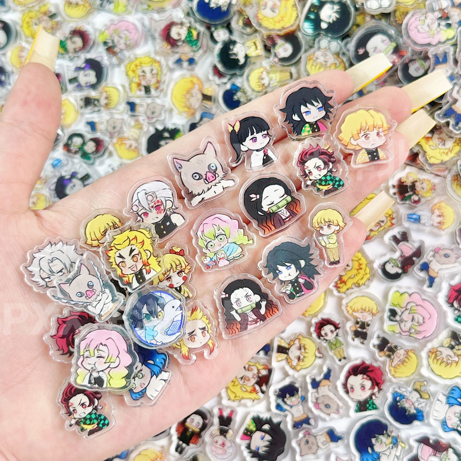 50/100 Adet 1/2cm Mini Demon S - Phone Accessories Demon Slayer incelemesi ve fiyatı