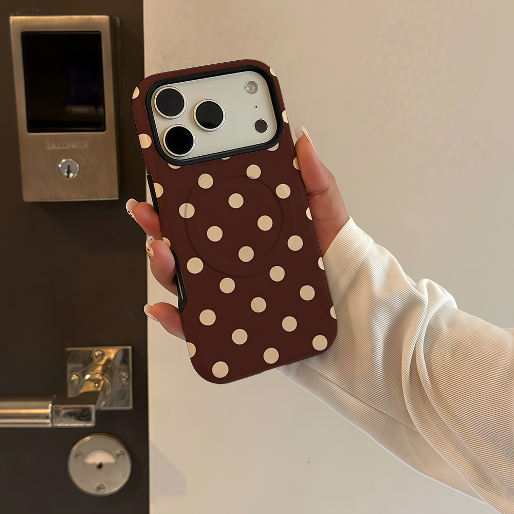 Kahverengi Bej Puantiyeli Many - Phone Accessories Magnetic incelemesi ve fiyatı