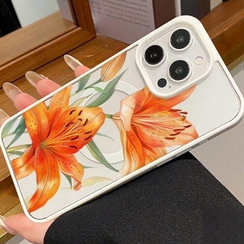 Turuncu Zambak Desenli Manyeti - Phone Accessories Magnetic incelemesi ve fiyatı